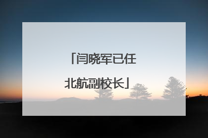 闫晓军已任北航副校长