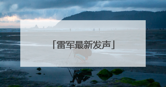 雷军最新发声