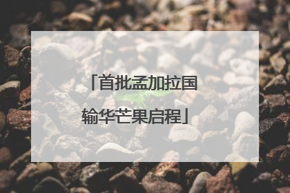 首批孟加拉国输华芒果启程