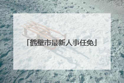 鹤壁市最新人事任免