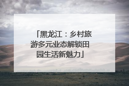 黑龙江：乡村旅游多元业态解锁田园生活新魅力
