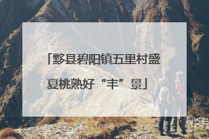 黟县碧阳镇五里村盛夏桃熟好“丰”景