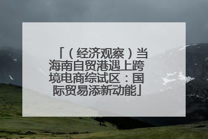 （经济观察）当海南自贸港遇上跨境电商综试区：国际贸易添新动能