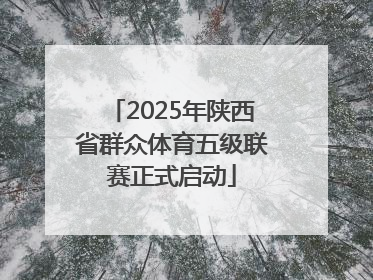 2025年陕西省群众体育五级联赛正式启动
