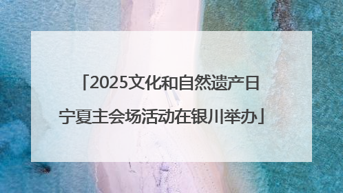 2025文化和自然遗产日宁夏主会场活动在银川举办