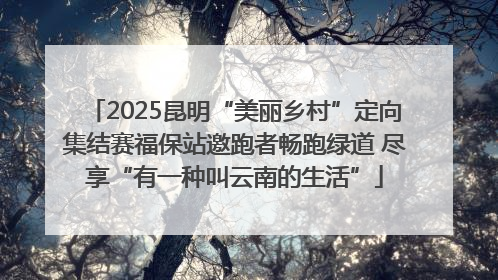 2025昆明“美丽乡村”定向集结赛福保站邀跑者畅跑绿道 尽享“有一种叫云南的生活”