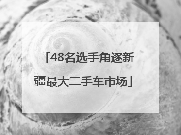 48名选手角逐新疆最大二手车市场