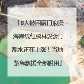 8人被困厦门浪漫海岸线红树林淤泥，潮水还在上涨！当地紧急救援全部脱困